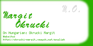margit okrucki business card